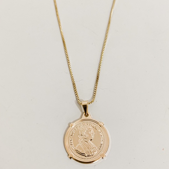 Gold Coin Necklace | 18k Gold Filled - Picture 4 of 8